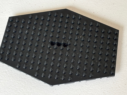 LEGO Black Plate 14 x 18 with Hole 44666, From Set 75237, Tie Fighter