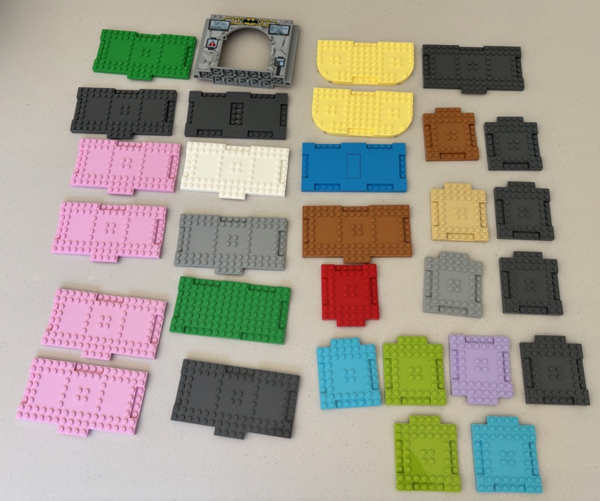 LEGO Lot 30 Interconnecting 18922 15624 71772 8x16 8x8 Plate Extension Recesses