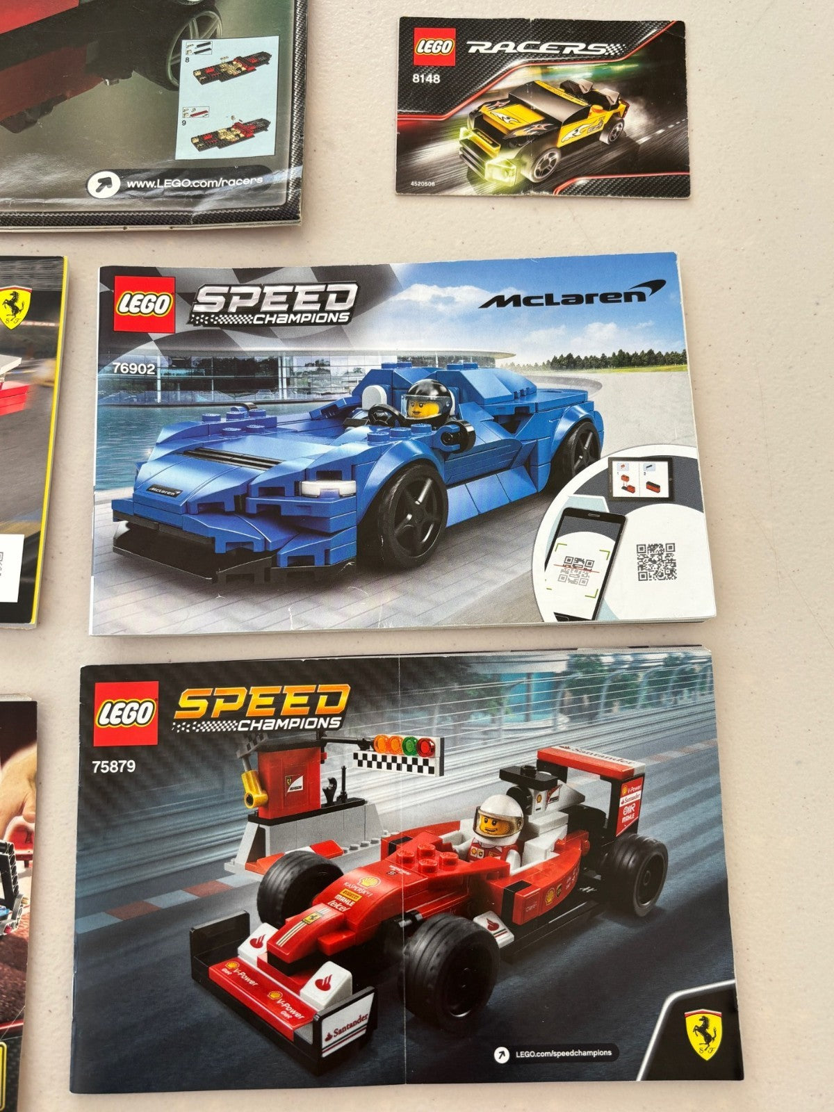 LEGO Speed Champions Racers Car Instructions Manual Only Lot 76907 76906 76900