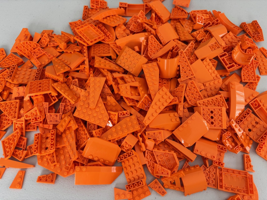 SHIPS FREE!! LEGO BULK LOT 100 ORANGE WEDGE WING CORNER PLATES STAR WARS RARE