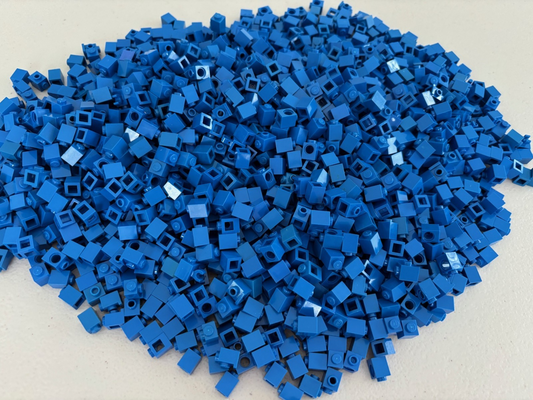 SHIPS FREE! LEGO HUGE LOT 200 BLUE 1x1 Brick Mixed Type 1x1 Bricks