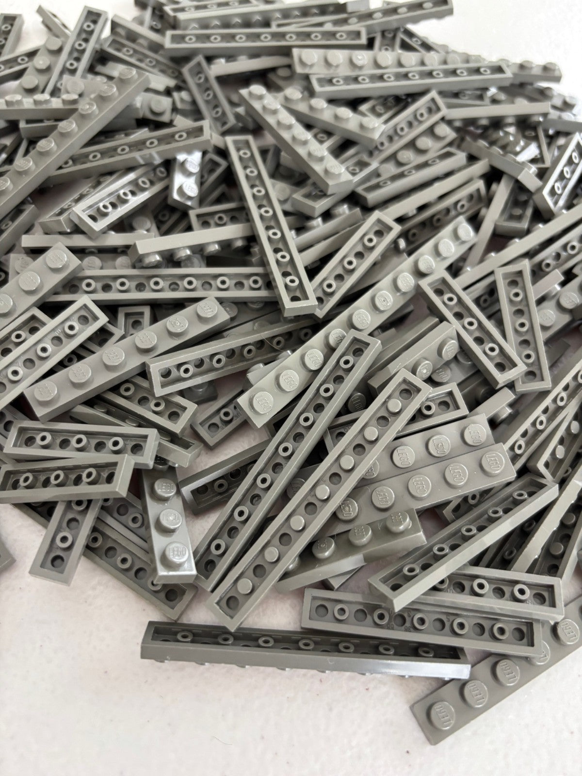 SHIPS FREE!! LEGO LOT 100 OLD DARK GRAY BIG PLATE PLATES 1X3 1X4 1X6 etc PARTS