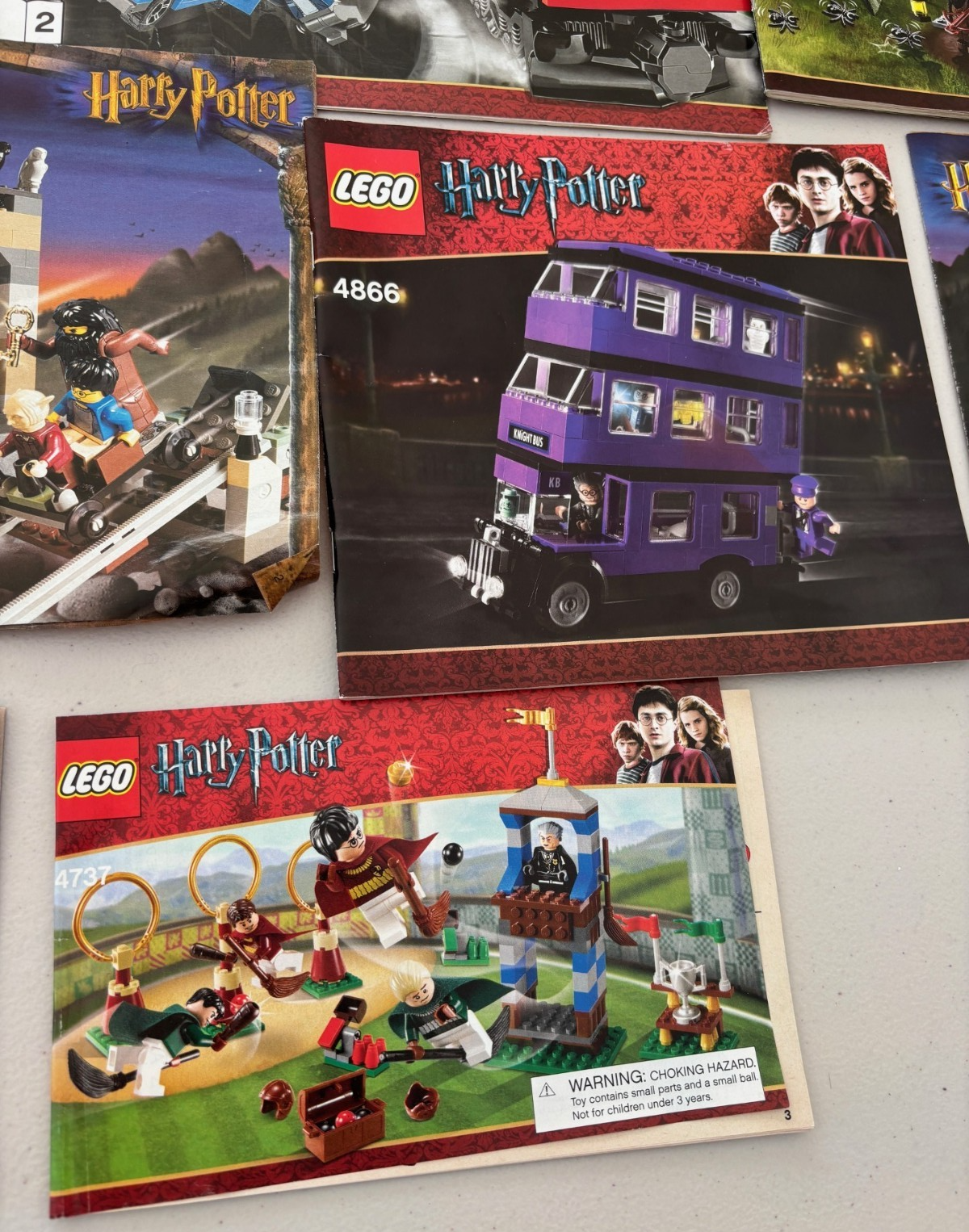 LEGO HARRY POTTER 4841 4840 THE BURROW INSTRUCTION BOOK BOOKLETS MANUALS ONLY