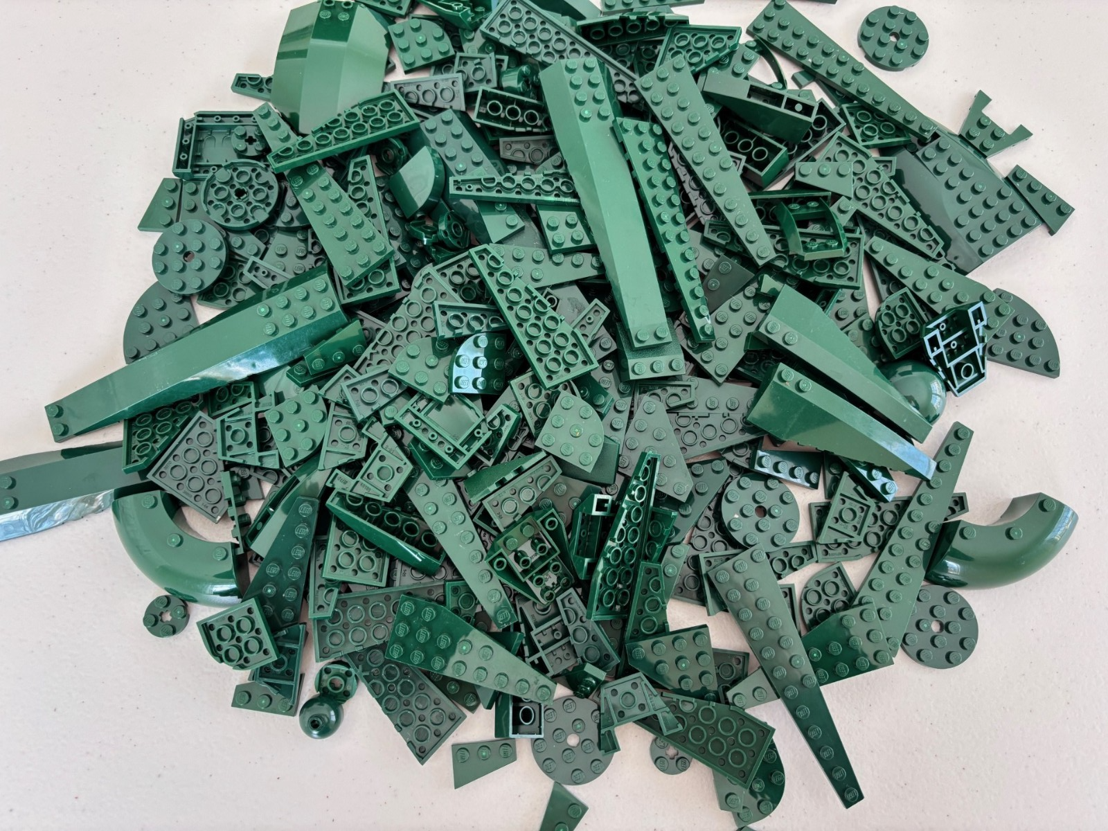 SHIPS FREE!! LEGO BULK LOT 50 DARK GREEN WEDGE WING ROUND CORNER PLATE STAR WARS