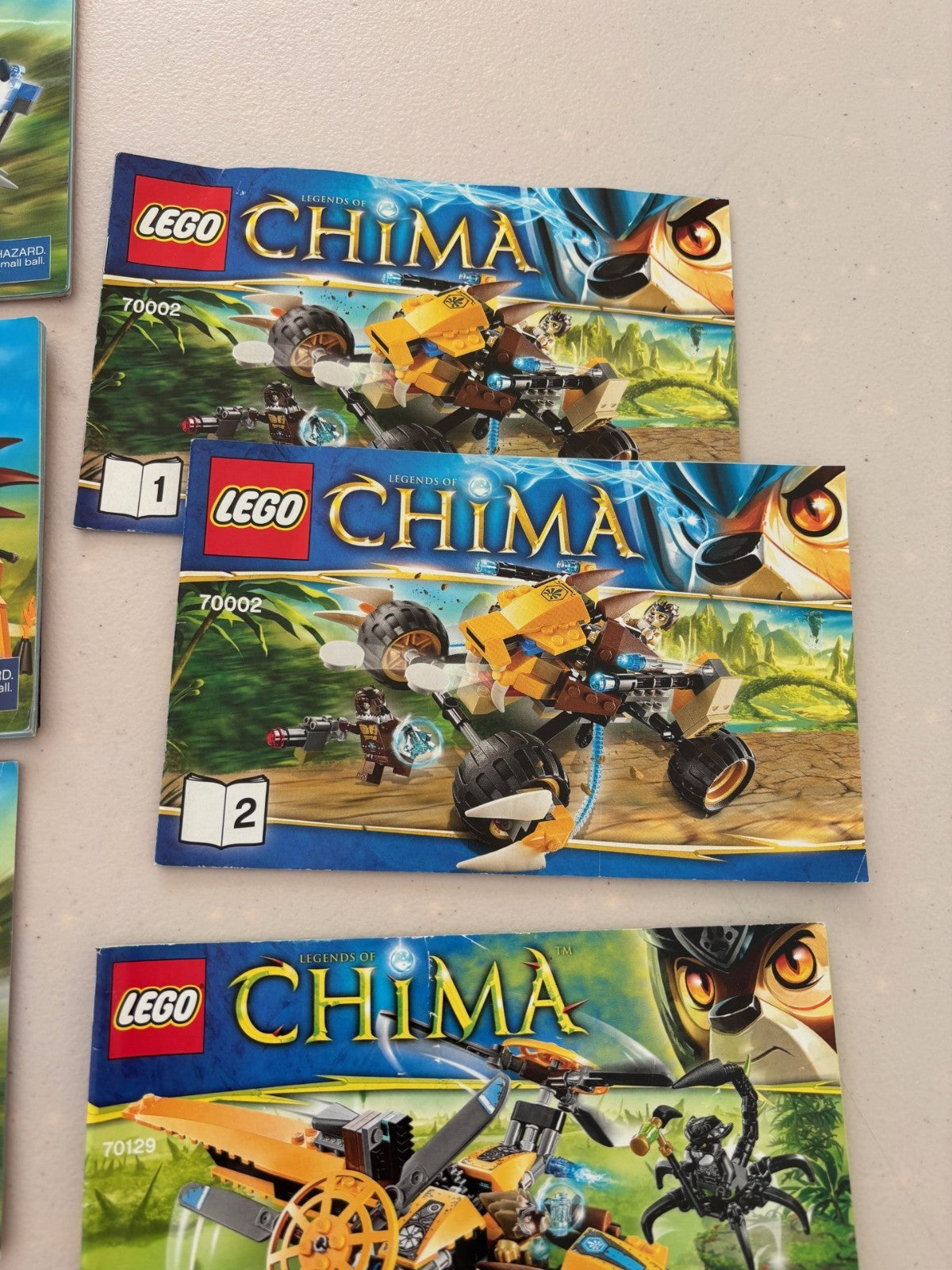 LEGO Instructions Lot 70002 70129 70004 70115 etc Legends of Chima Manuals Only