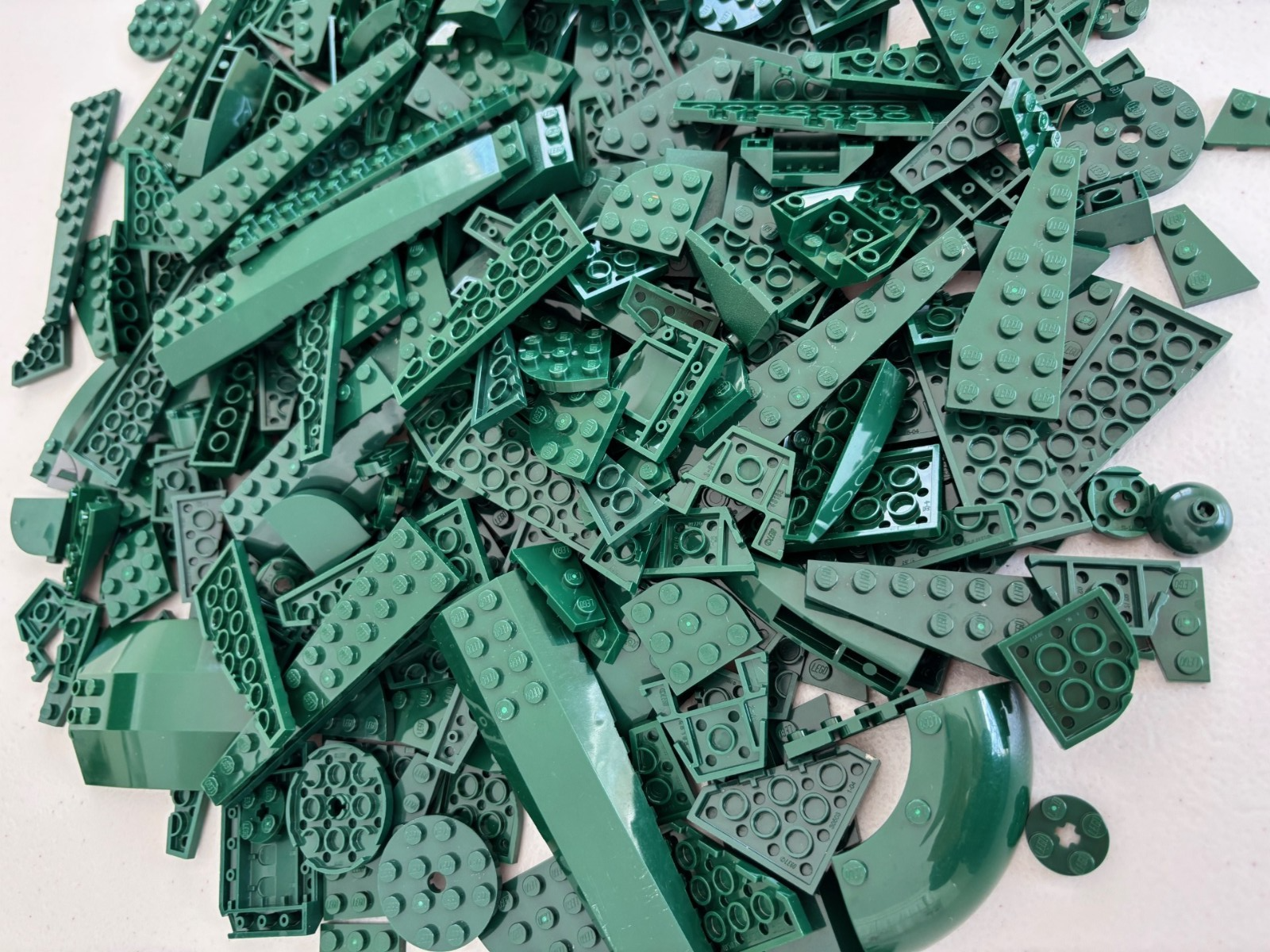 SHIPS FREE!! LEGO BULK LOT 50 DARK GREEN WEDGE WING ROUND CORNER PLATE STAR WARS