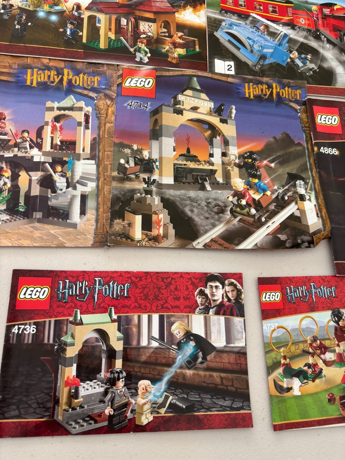 LEGO HARRY POTTER 4841 4840 THE BURROW INSTRUCTION BOOK BOOKLETS MANUALS ONLY