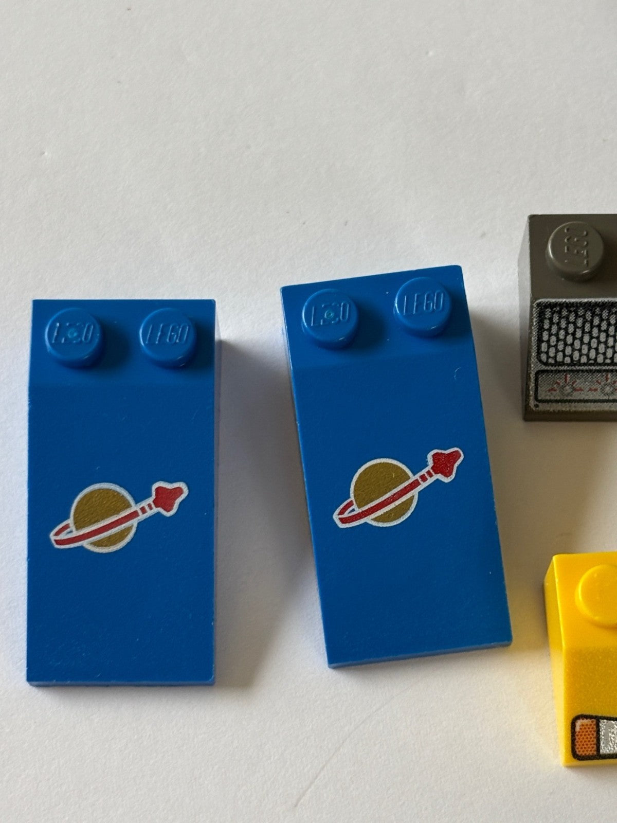 LEGO Lot of 12 Sloped Bricks printed pattern Control Panel Space Computer (#10)