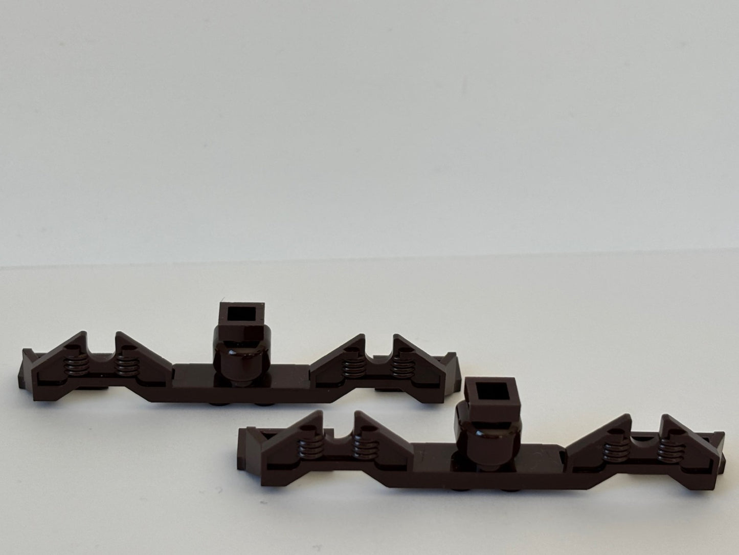 Lego LOT OF 2 Dark Brown Train Motor 9V Decorative Side 2871 For City, Town