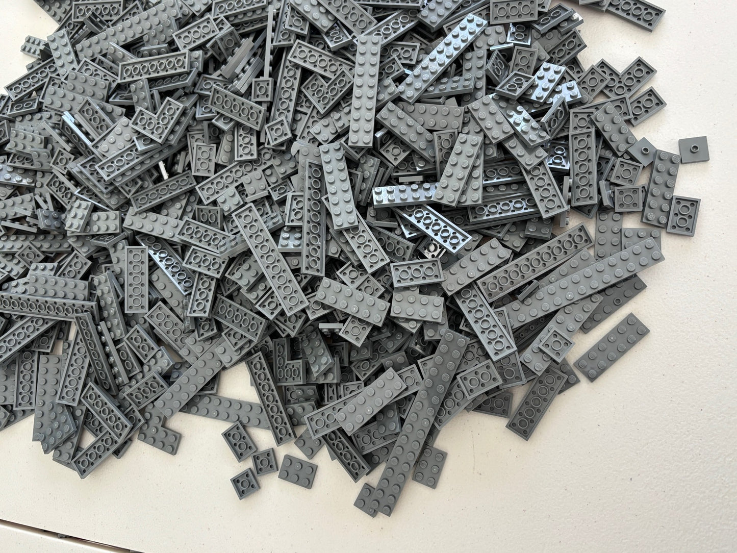 LEGO LOT of 150 DARK BLUISH GRAY FLAT PLATES 2x6 2X8 2X12 2X16 4x12 6x6 ETC