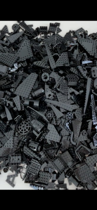 LEGO LOT 100 BLACK WEDGE WING PLATES 12x3 6X3 3X6 & More Star Wars