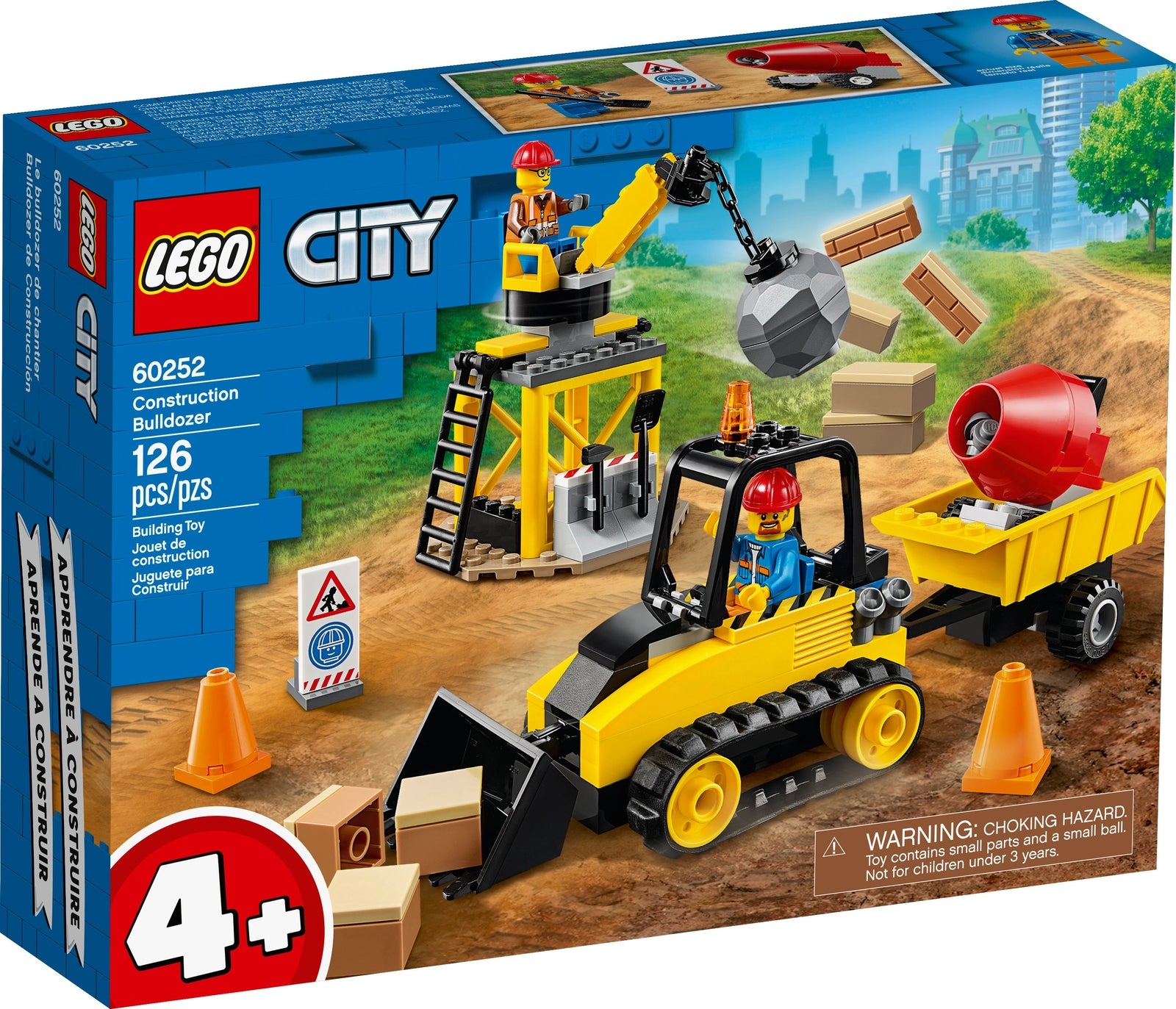 LEGO Construction Bulldozer City Great Vehicles 60252  100% Complete
